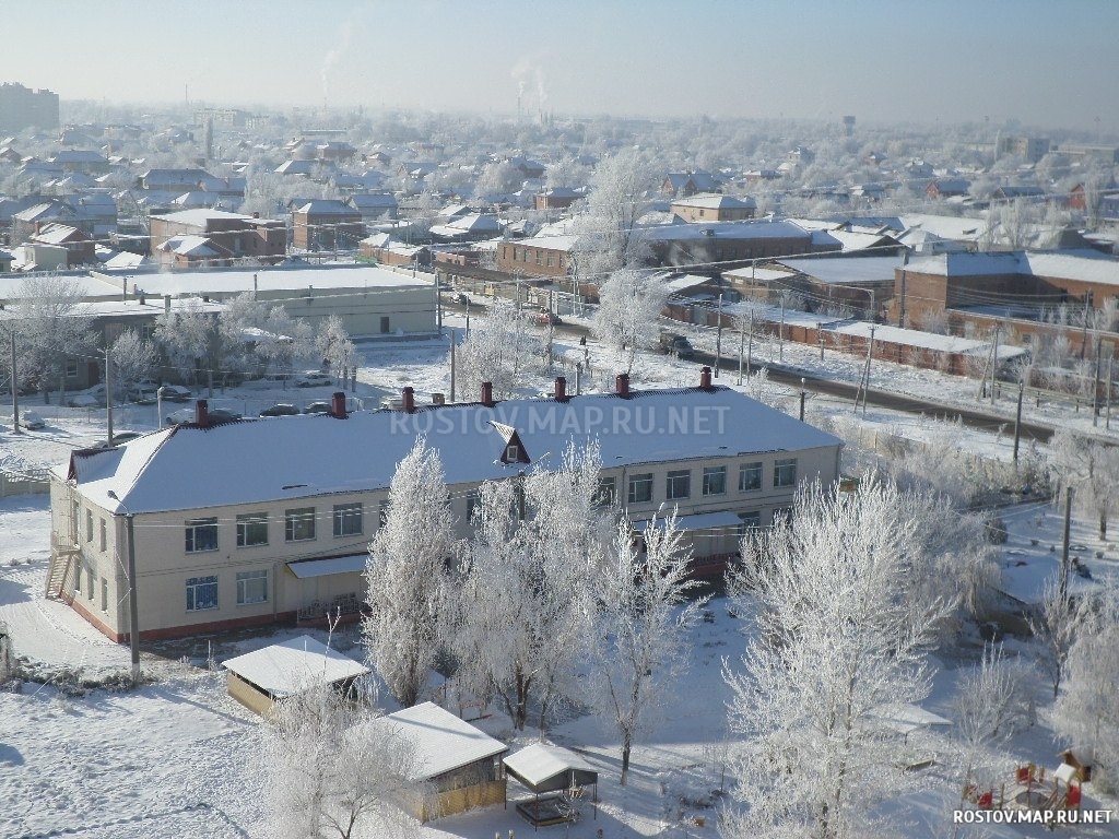 Батайск, 2015 год, Современные, Профессиональные, С высоты, Зима, День, Снег, Цветные