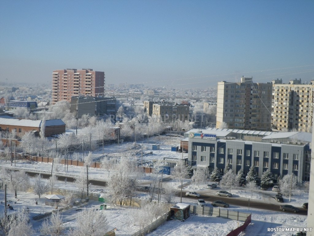 Батайск, 2015 год, Современные, Профессиональные, Панорамные, С высоты, День, Снег, Цветные