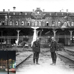 Метаморфозы прошлого. Старый вокзал, Современные, История, Черно-белые, Цветные
