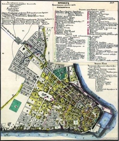 Карта Таганрога 1863 г. , История, Карта