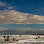 Пейзаж с видом на Таганрогский морской порт, Современные, Профессиональные, Зима, День, Облака, Цветные