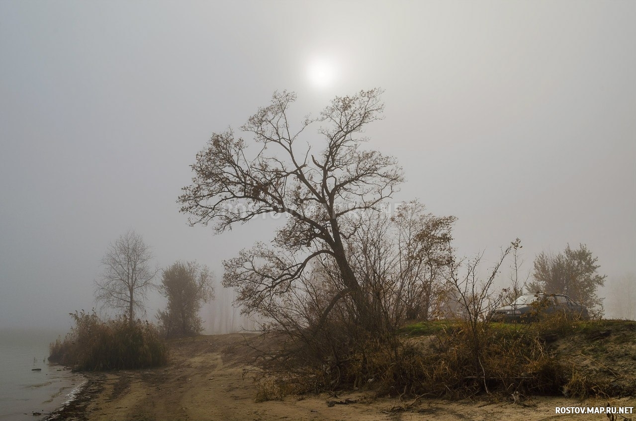 В Таганроге туман, 2014 год, Современные, Профессиональные, Осень, Туман, Цветные