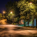 Греческая улица, Таганрог, Современные, Профессиональные, Осень, Вечер, Цветные