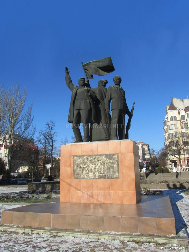 Памятник Великой Октябрьской революции, Современные, Достопримечательности, Цветные
