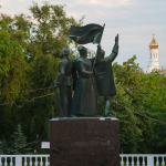 Памятник Великой Октябрьской революции, Современные, Достопримечательности, Цветные