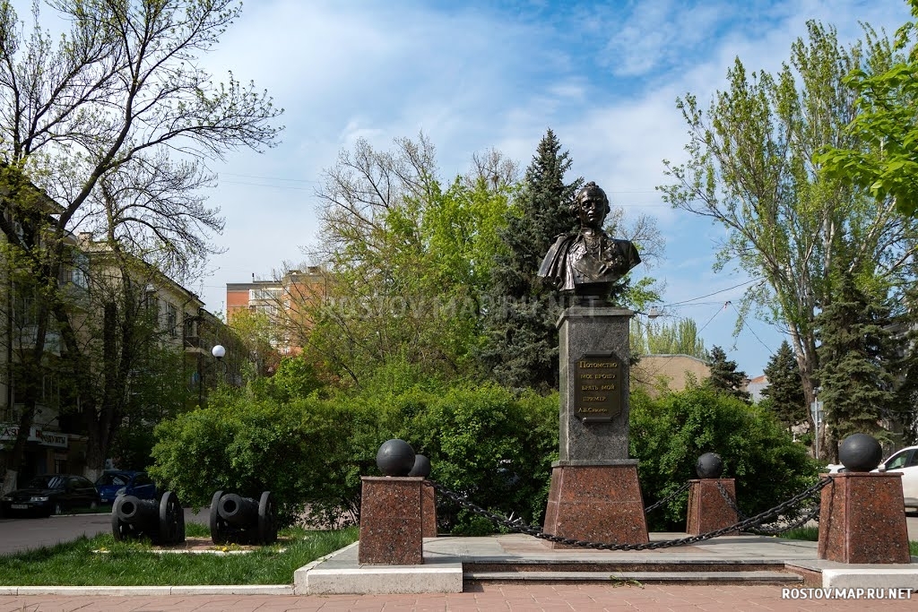 Памятник Суворову, Современные, Достопримечательности, Цветные