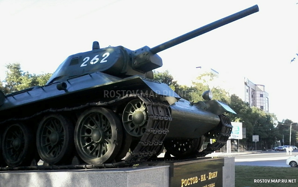 Танк Т-34, Современные, Достопримечательности, Цветные