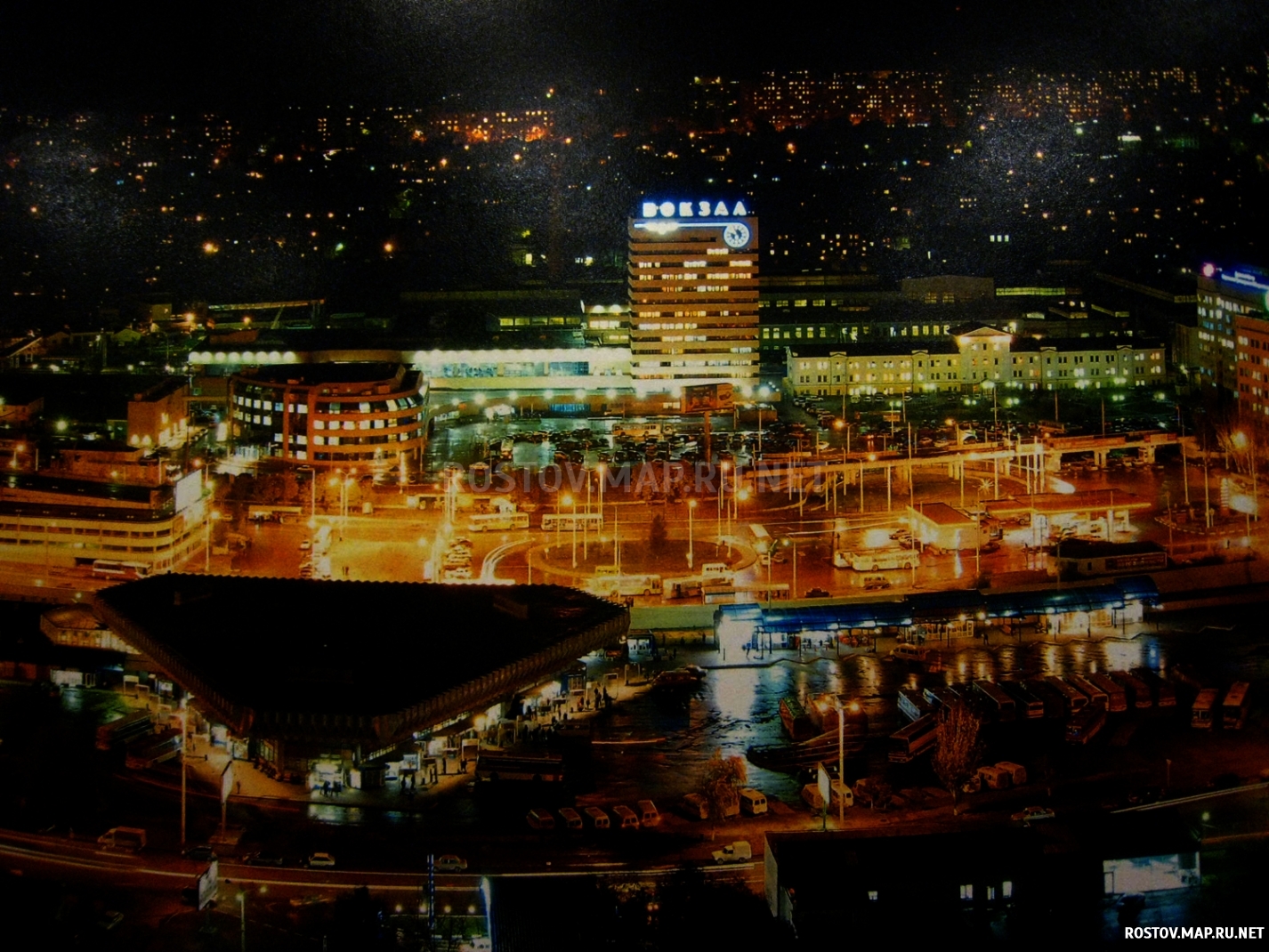 Ростов-на-Дону, панорама ночного горда, Современные, Профессиональные