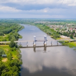 Казанская, Разводной мост через реку Дон, Современные, Профессиональные, С высоты